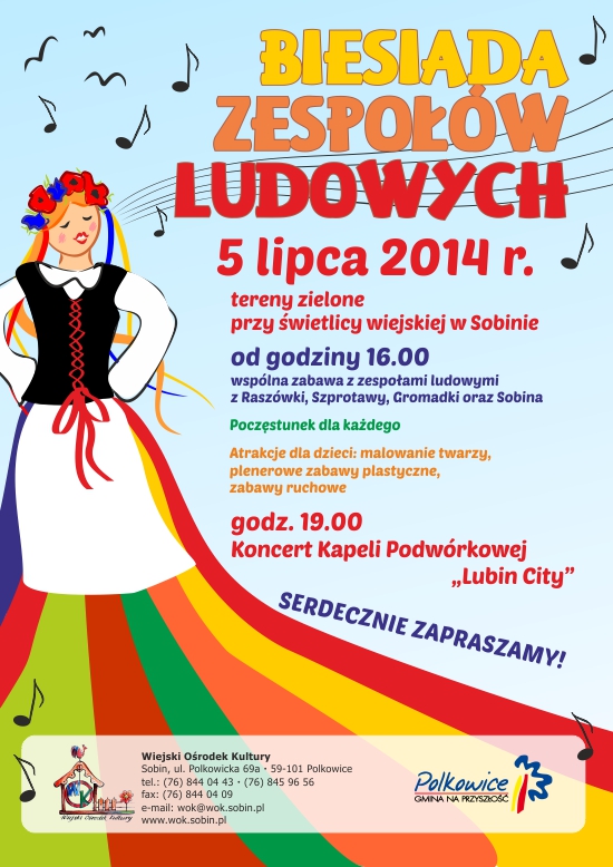 SOBIN/GMINA POLKOWICE. Biesiada Zespołów Ludowych