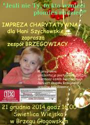 GMINA ŻUKOWICE. Chcą pomóc małej Hani w leczeniu