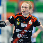 2016.04.16 Lubin Pilka reczna  PGNiG Final 4 Puchar Polski Polfinal sezon 2015/2016 Pogon Baltica Szczecin - Metraco Zaglebie Lubin N/Z Kaja Zaleczna radosc Foto Pawel Andrachiewicz / Foto Andrus