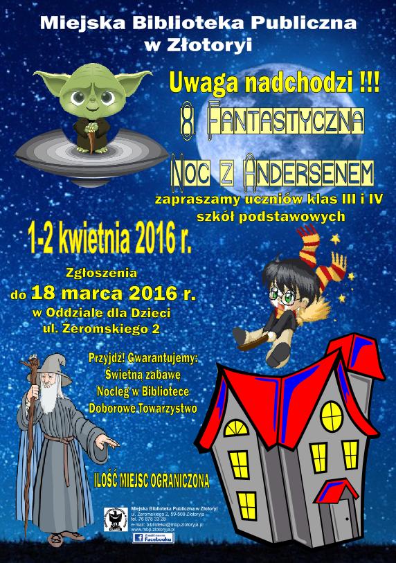 ZŁOTORYJA. Zapraszają na noc z Andersenem