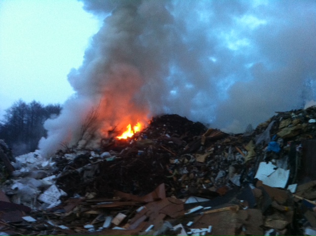 GMINA LUBIN. Pożar w Kłopotowie