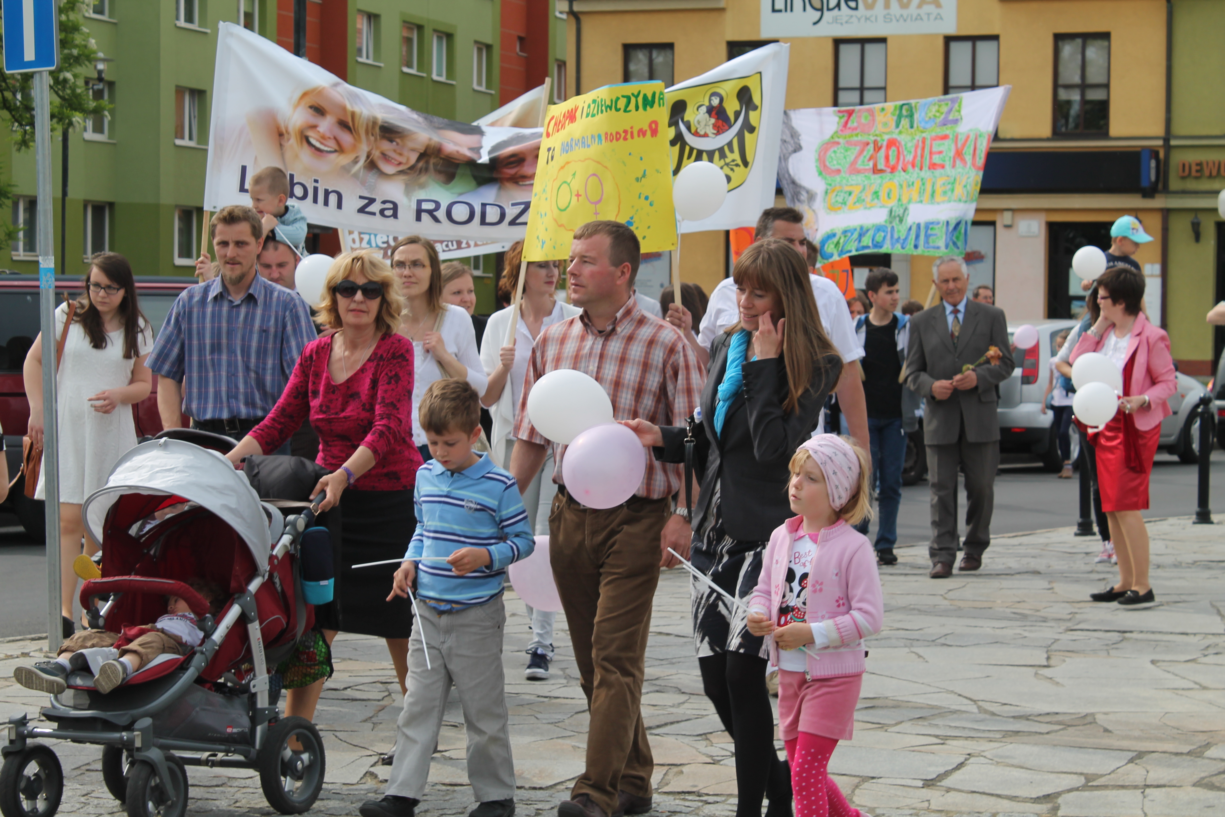LUBIN. Manifestowali przywiązanie do życia i rodziny