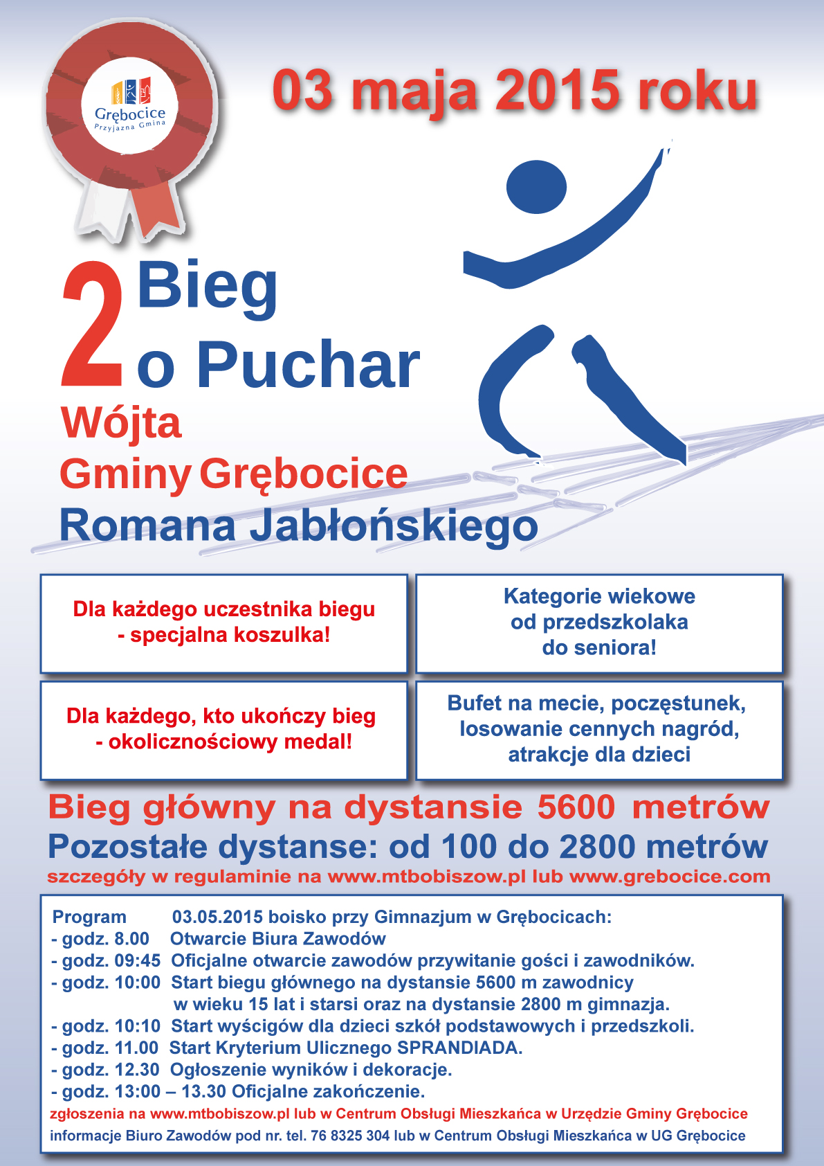 GRĘBOCICE. Po raz drugi pobiegną po puchar wójta gminy, ale nie tylko