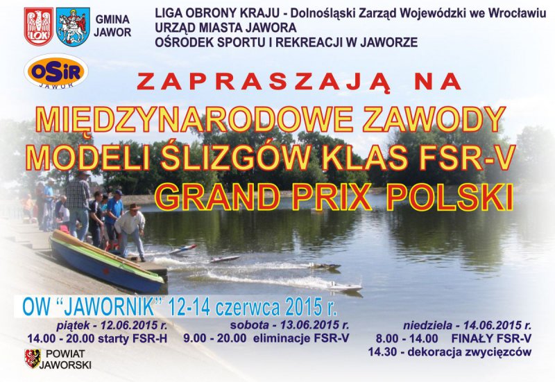 REGION/JAWOR. Startują Międzynarodowe Zawody Modeli Pływających