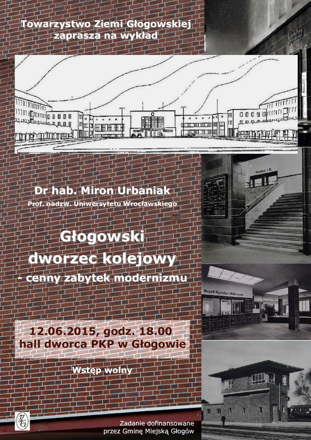 GŁOGÓW. Wykład na dworcu kolejowym