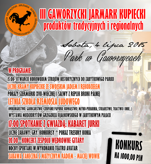 GAWORZYCE. Kabaret Jurki na jarmarku