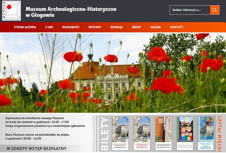 GŁOGÓW. Nowa strona internetowa muzeum