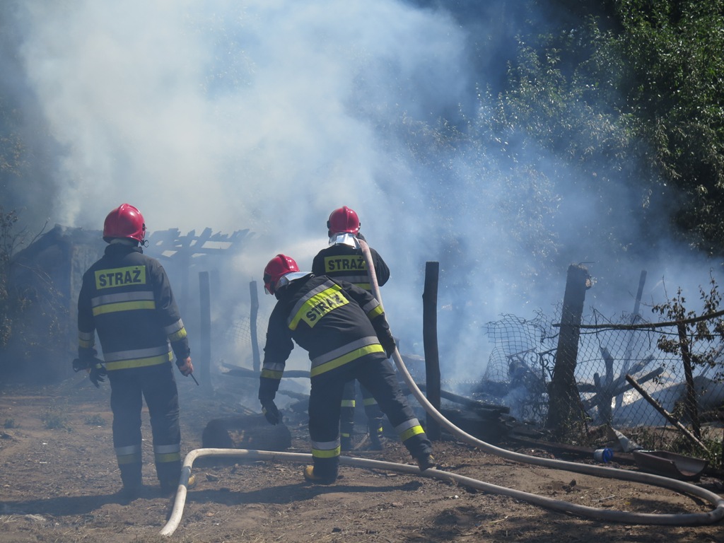 GMINA LUBIN. Pożar w Składowicach (FOTO)