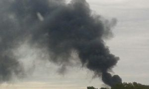 pożar Lubin wysypisko
