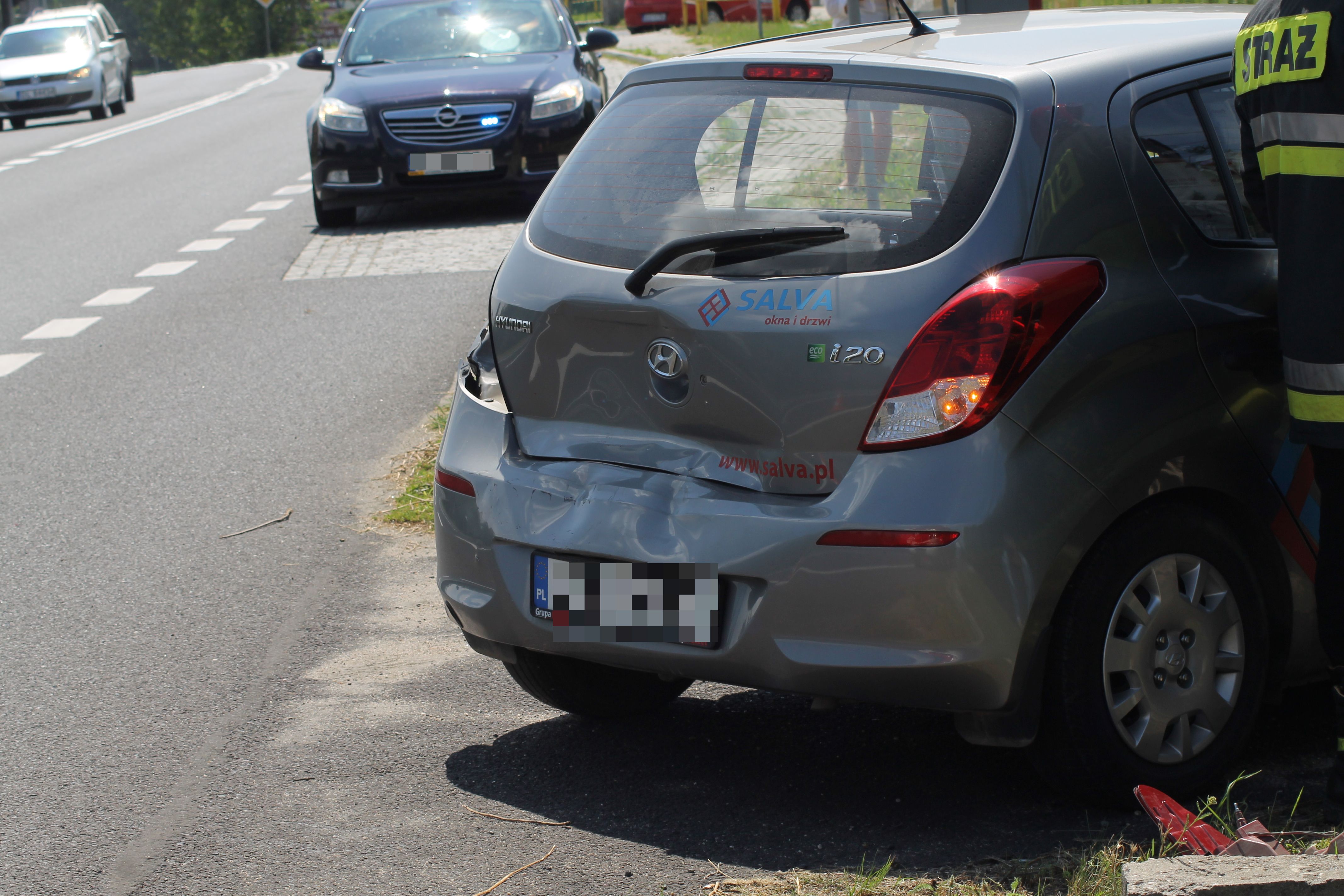 KOCHLICE. Przyhamował przed radarem