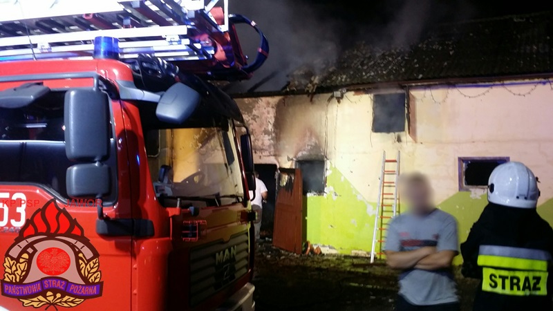 JAWOR. Spłonął warsztat