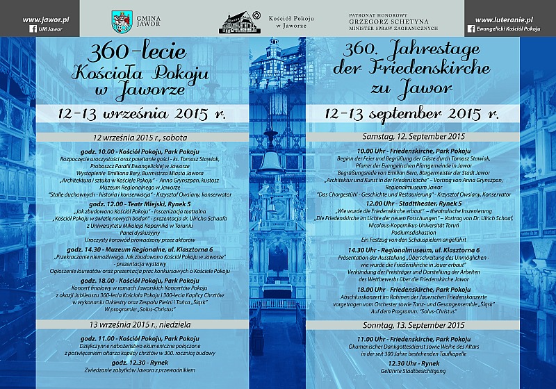 JAWOR. 360 lat Kościoła Pokoju