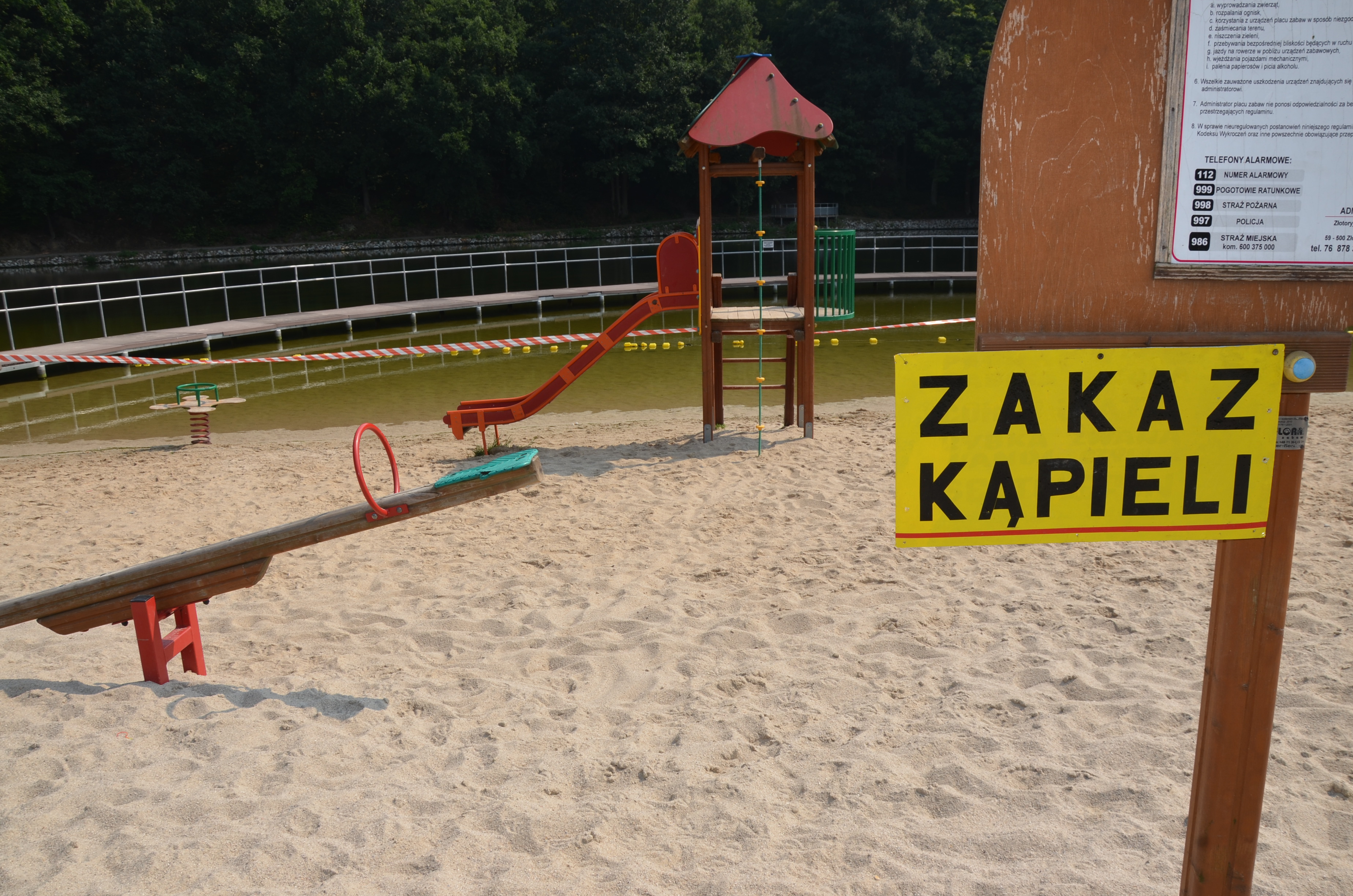 ZŁOTORYJA. Pałeczki E.coli w zalewie /WIDEO/