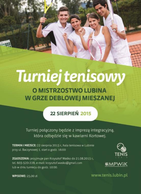 LUBIN. Powalczą w deblu