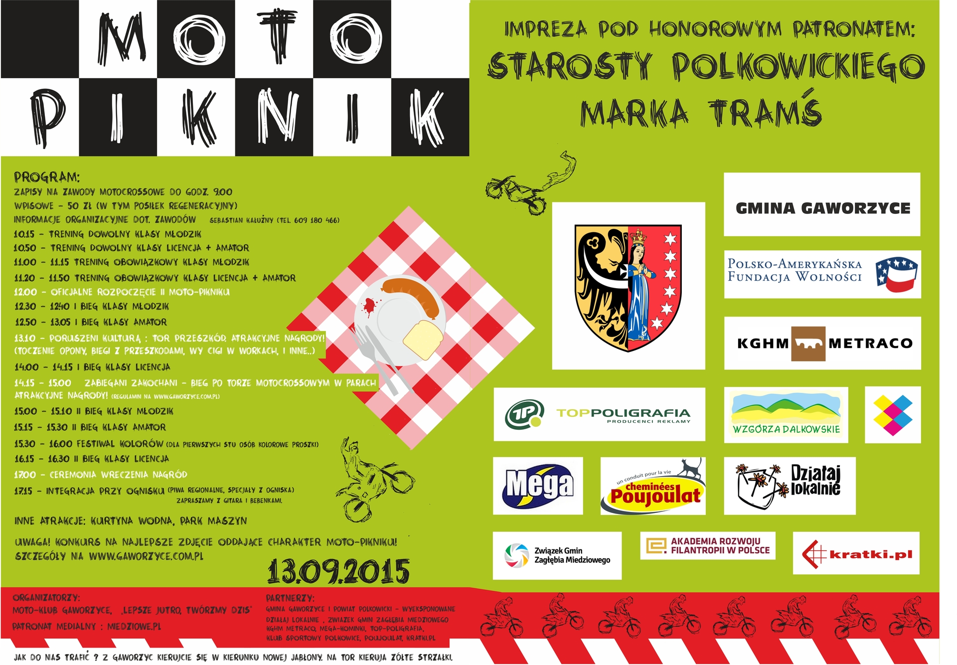 GAWORZYCE. II Moto-Piknik Rodzinny