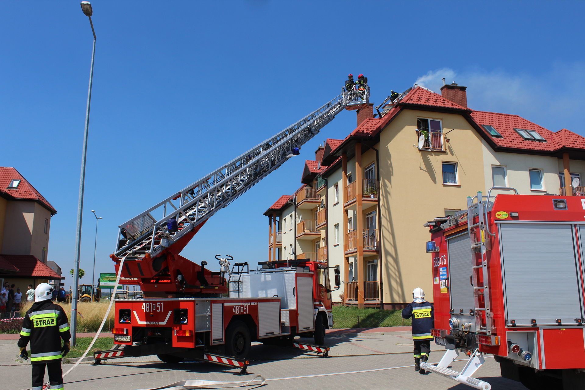 PIELGRZYMKA. Zapaliła się sadza