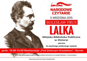 zaproszenie Narodowe czytanie