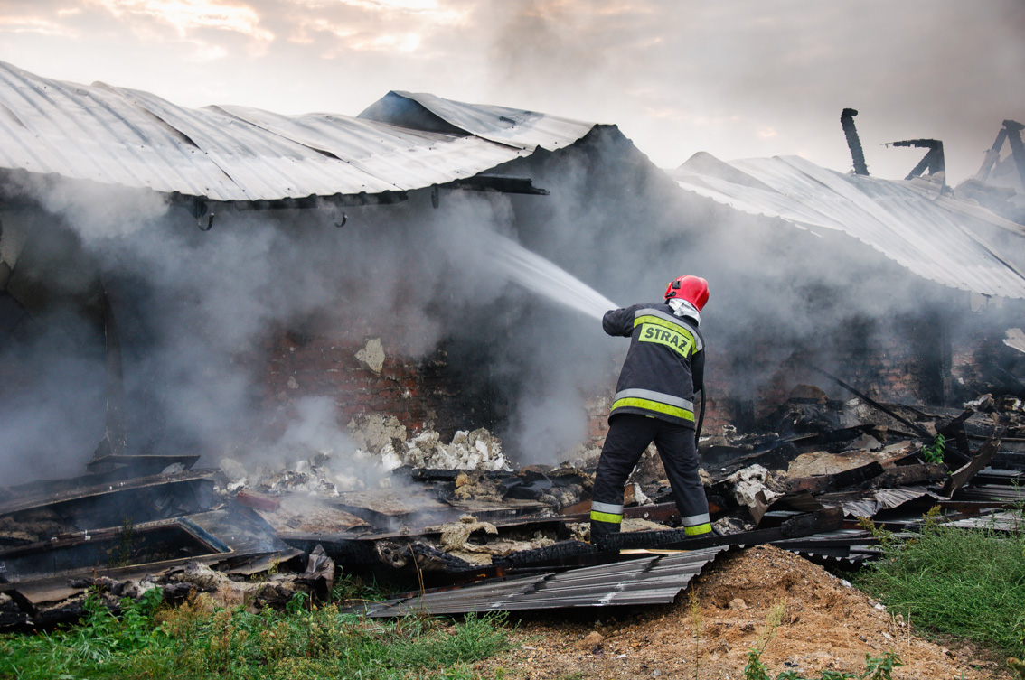 PROCHOWICE. Pożar kurzej fermy (FOTO, WIDEO)