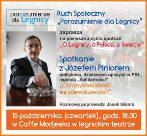 SPOTKANIE z Józefem Piniorem - plakat