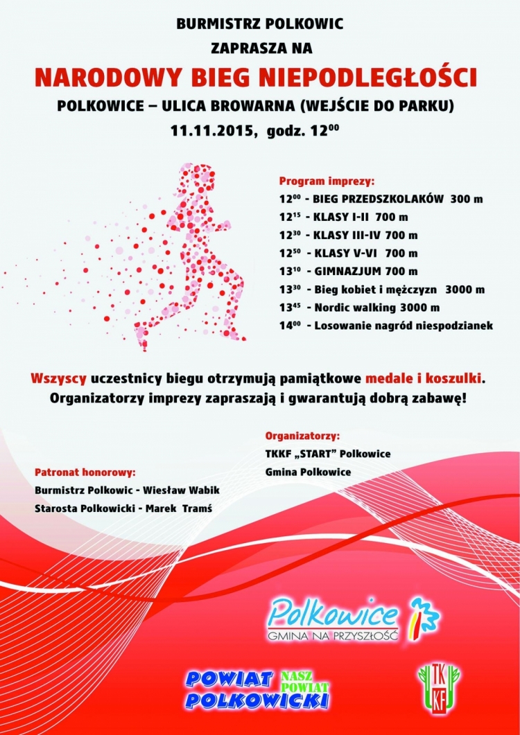 POLKOWICE. Święto Niepodległości: wyjątkowy bieg i salwa honorowa