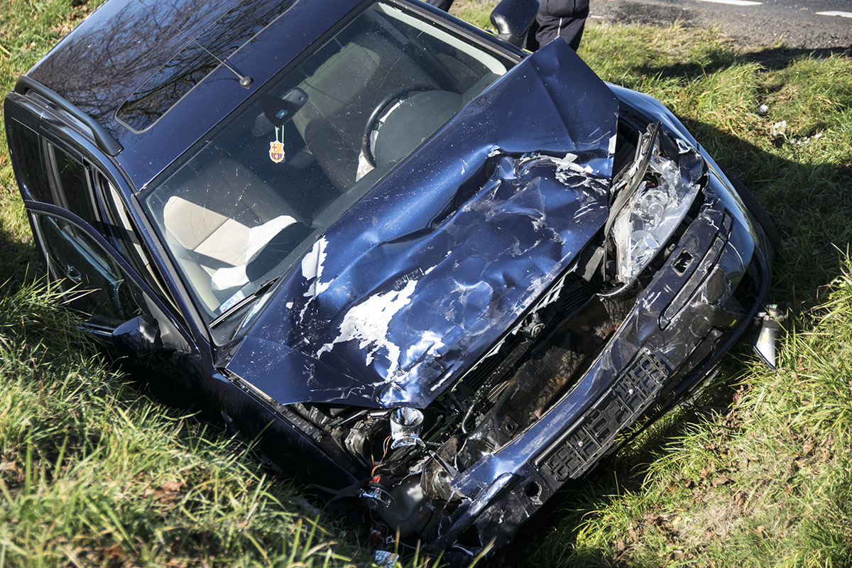 GMINA LUBIN. Dwa auta w rowie, cztery osoby w szpitalu (AKTUALIZACJA,FOTO)