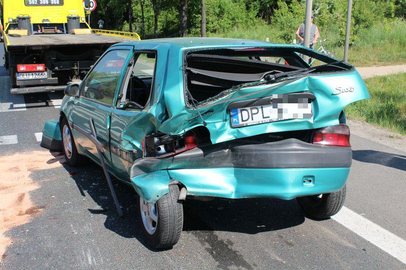 POLKOWICE. Kolizja na krajowej trójce