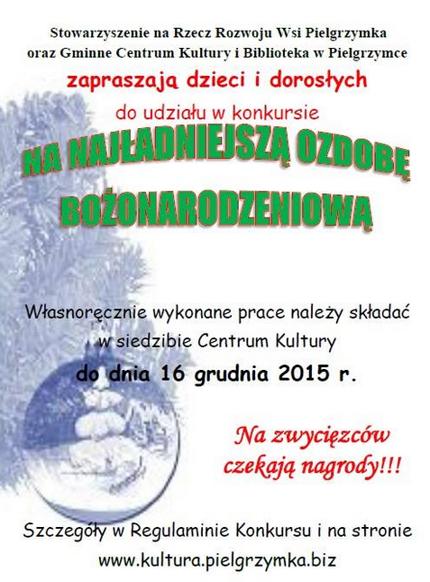 PIELGRZYMKA. Konkurs na najładniejszą ozdobę