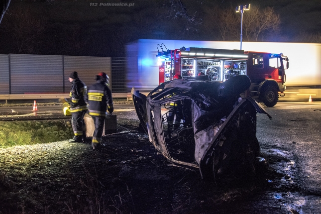 POLKOWICE. Tragiczne zderzenie na „trójce”. Jedna osoba nie żyje