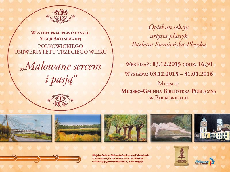 POLKOWICE. Wystawa w bibliotece