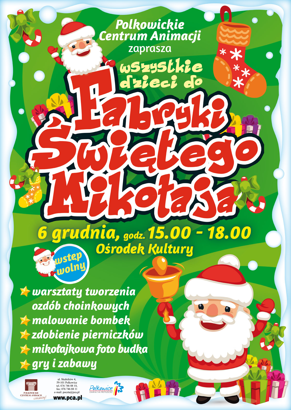 POLKOWICE. Święty Mikołaj otworzy swoją fabrykę
