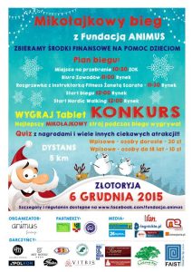 plakat Biegu Mikołajk.