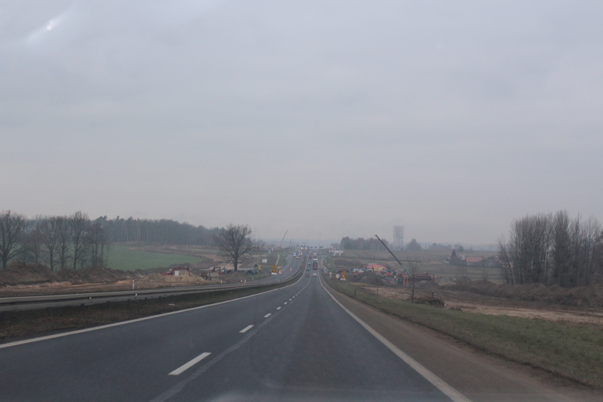 POLKOWICE. Budowa S-3 z góry