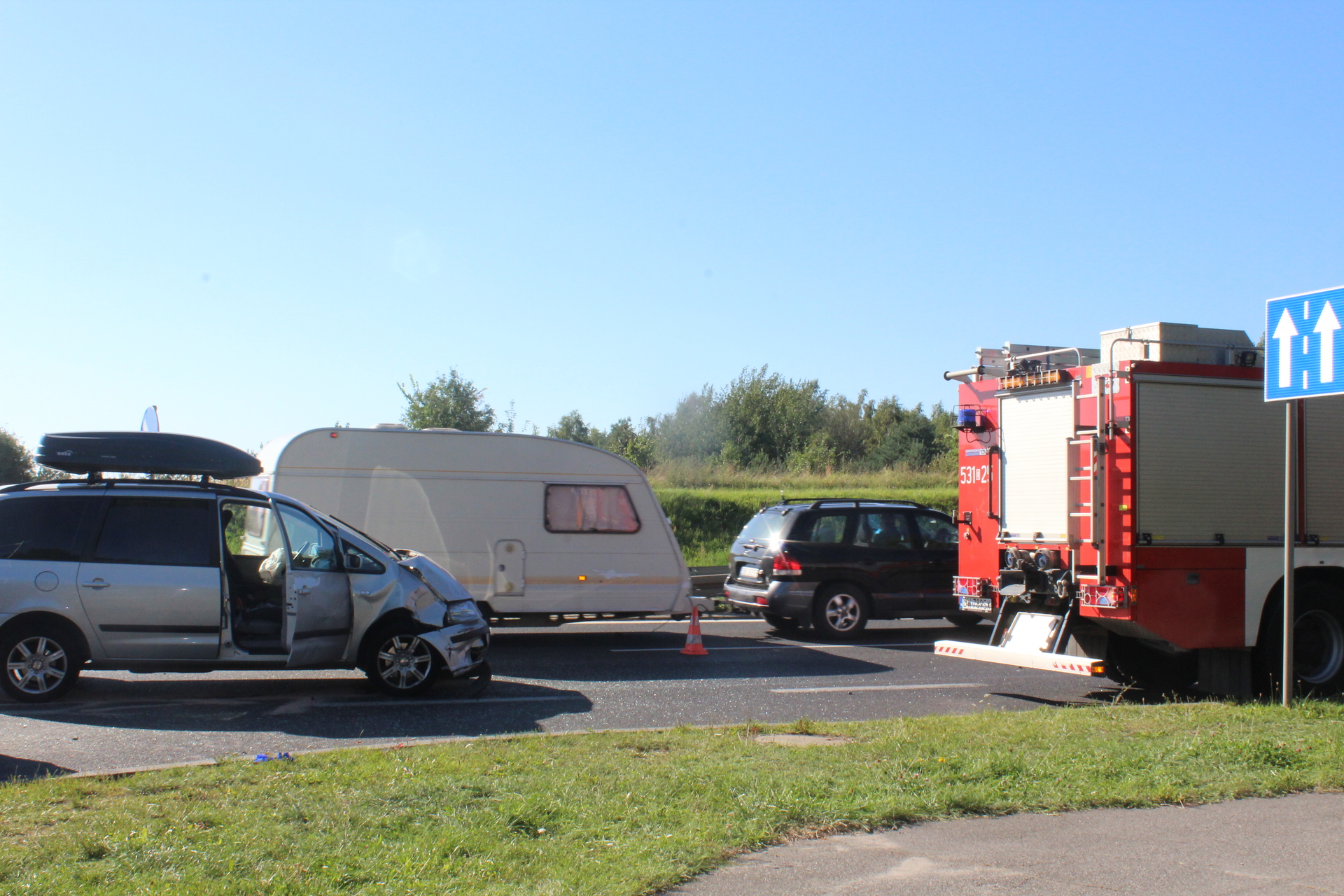 GMINA ZAGRODNO. Zderzenie osobówek, dwoje dzieci w szpitalu