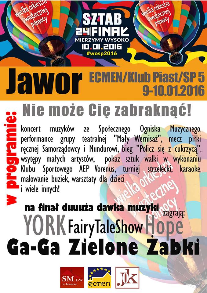 JAWOR. 24. Finał WOŚP pełen atrakcji