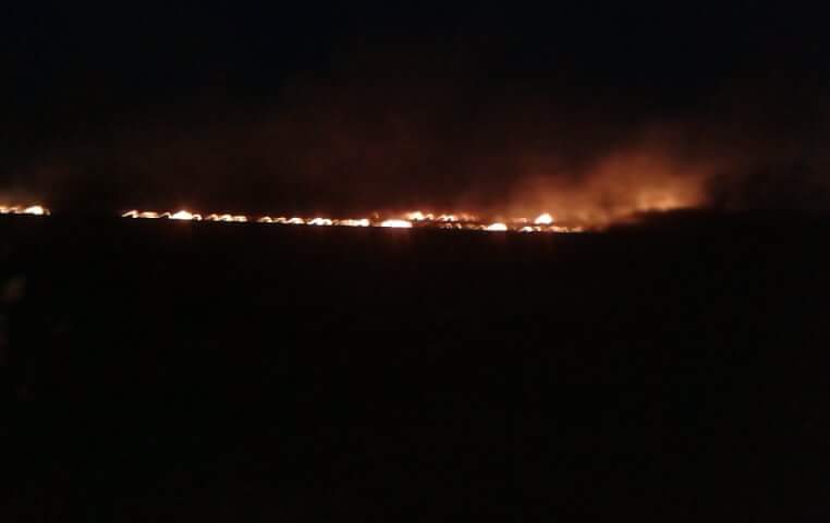 GMINA PRZEMKÓW. Potężny dym nad byłym poligonem (AKTUALIZACJA)