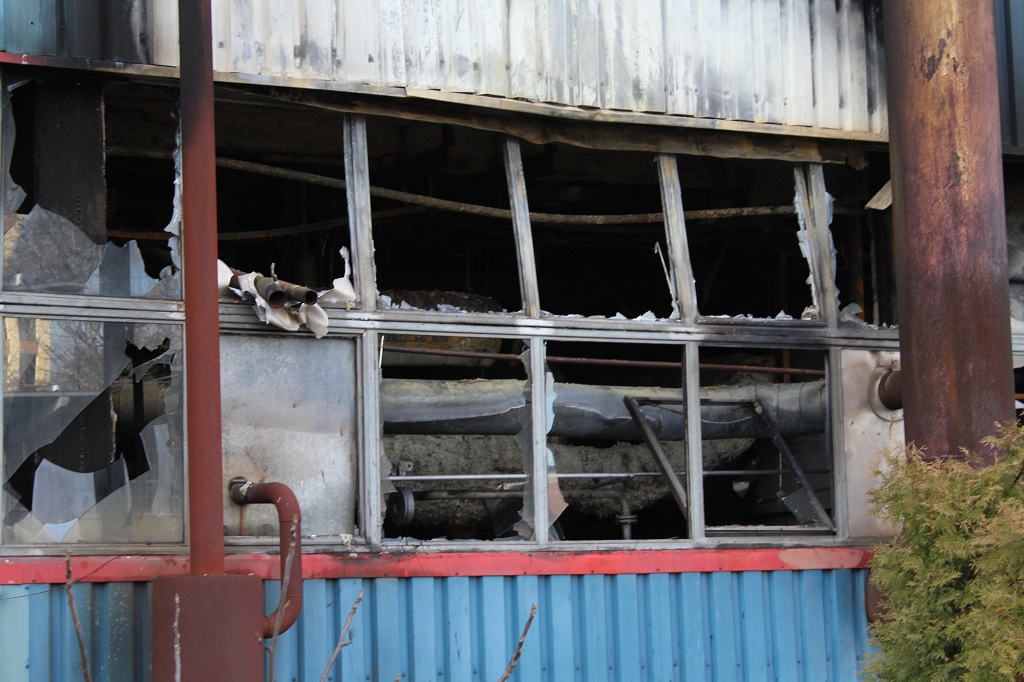 LUBIN. Pożar elektrociepłowni, miasto bez ciepła (AKTUALIZACJA, FOTO, WIDEO)
