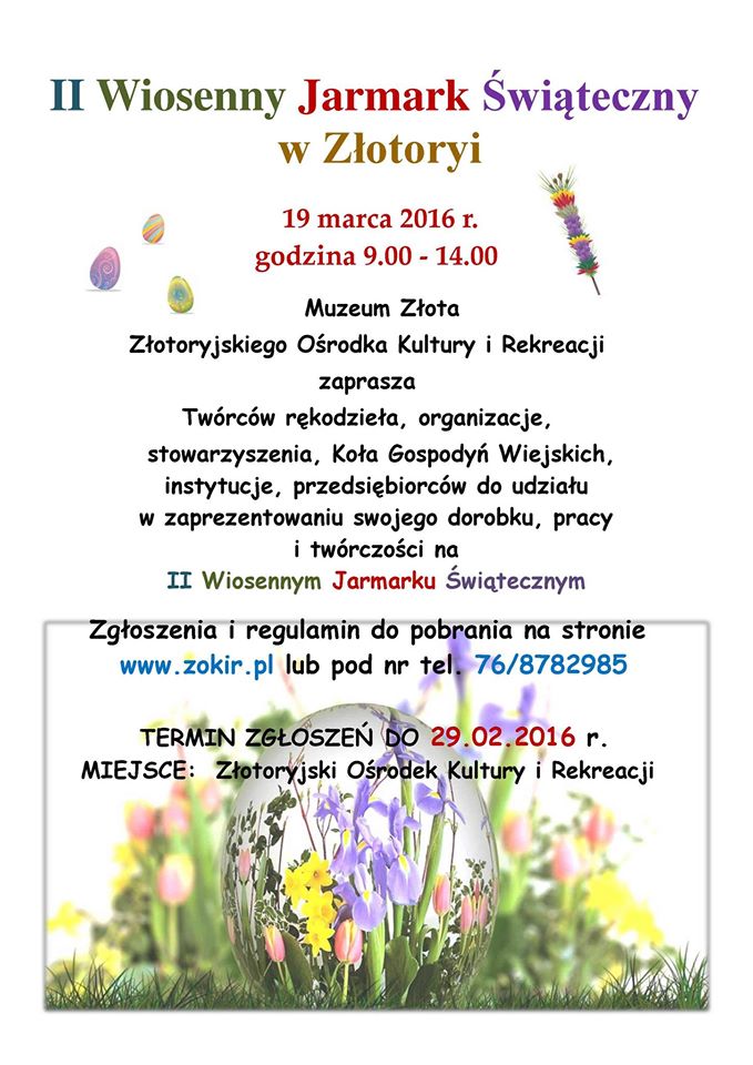 ZŁOTORYJA. II Wiosenny Jarmark Świąteczny