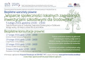 plakat warsztaty prawne2016