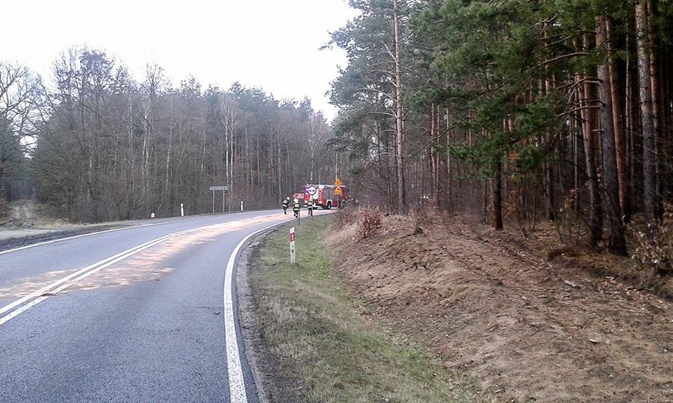 PRZEMKÓW. DK-12 zablokowana