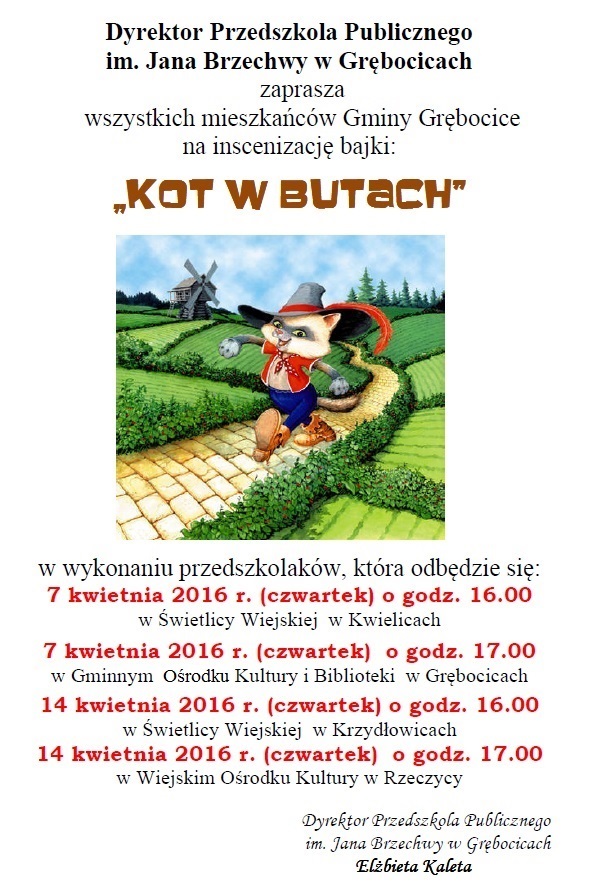 GRĘBOCICE. „Kot w butach”