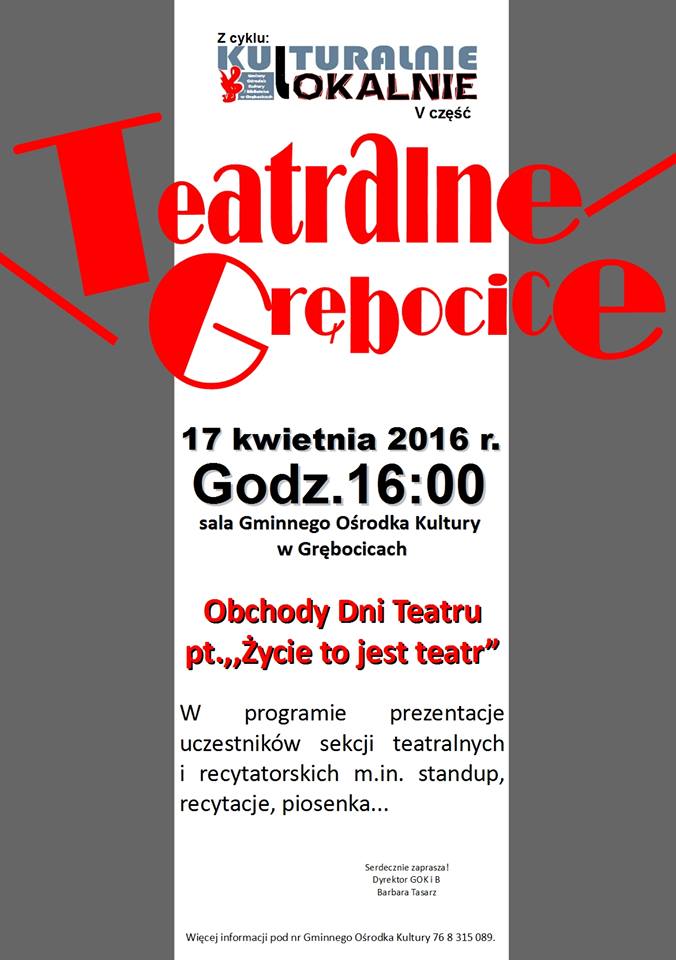GRĘBOCICE. „Życie to jest teatr”
