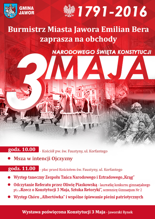 JAWOR. Uroczystości 3 Maja