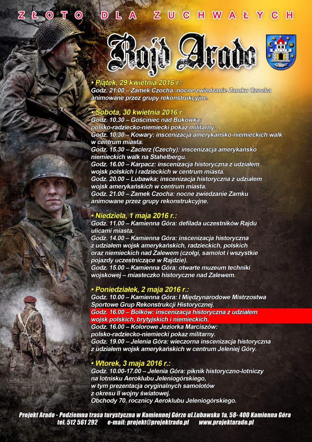 BOLKÓW. Będą szukać złota na Rajdzie Arado