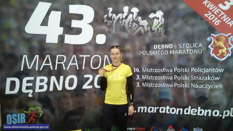 ZŁOTORYJA. Policjantka zajęła I miejsce w maratonie