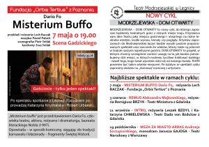 Modrzejewska Dom Otwarty - ulotka z Misterium