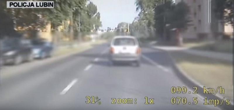 LUBIN. Po alkoholu i kokainie pędziła przez miasto (WIDEO)