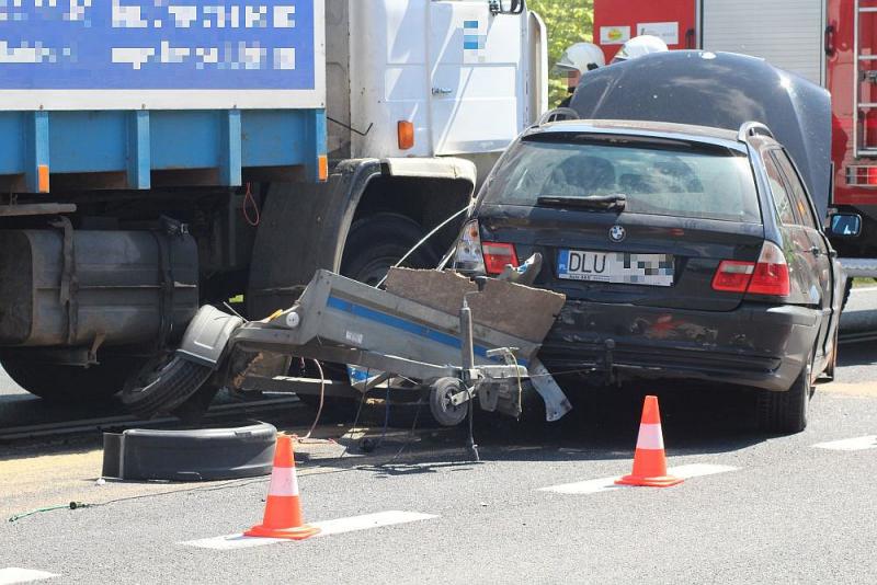 GMINA LUBIN. Dwie kolizje w Niemstowie