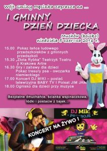 plakat Męcinka Dzień Dziecka