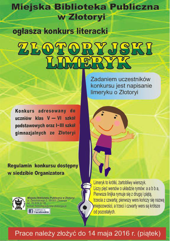 ZŁOTORYJA. Limeryk o mieście