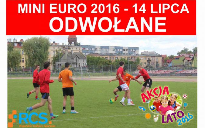 LUBIN. Dzisiejsze MINI EURO 2016 ODWOŁANE